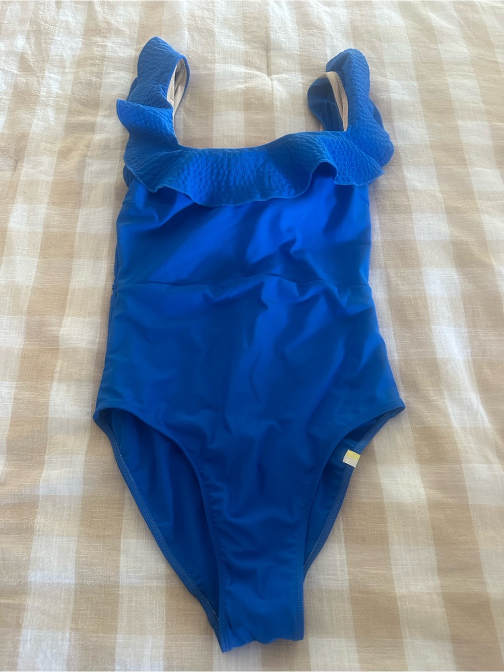 summersalt ruffle Squareneck seaway one piece swimsuit